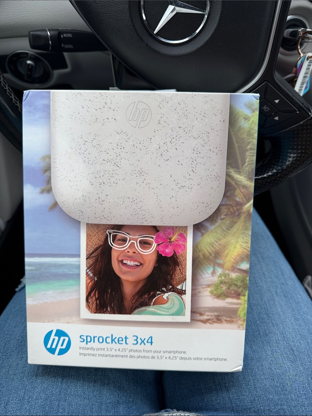 HP Sprocket 3x4 Portable Photo Printer - White Speckled